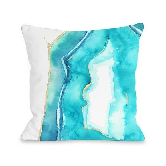 One Bella Casa 73724PL16O 16 x 16 in Sky Melon Outdoor Pillow44; Blue & Multicolor One Bella Casa 73724PL16O 16 x 16 in Sky Melon Outdoor Pillow44; Blue & Multicolor